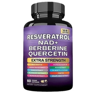 Resveratrol NAD+ Berberina Quercetina Extra Fuerte, 60 Cápsulas Veganas, Suplemento Dietético, Apoyo Antioxidante - Product Image 3