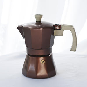 Máquina de café expreso de doble válvula Mocha Pot de aluminio de grado alimenticio con construcción de metal de alivio de presión constante - Product Image 3