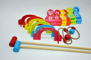 <span class=keywords><strong>Jeu</strong></span> <span class=keywords><strong>de</strong></span> vacances amusant en plein air <span class=keywords><strong>Jeu</strong></span> en bois 2 en 1 <span class=keywords><strong>Jeu</strong></span> <span class=keywords><strong>de</strong></span> <span class=keywords><strong>croquet</strong></span> à lancer d'anneaux pour adultes et enfants Famille Facile à installer - Product Image 2