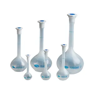 ขวดตวงพลาสติกทรงกลม วัสดุ PP ขนาด 25 มล. 50 มล. 100 มล. 250 มล. 500 มล. สำหรับห้องปฏิบัติการ หลายขนาด - Product Image 1