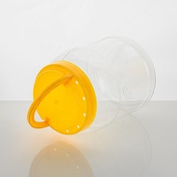 2000ml PET Transparent Pot de qualité alimentaire Poudre plastique Vitamine Capsule Bouteille Pot de supplément avec bouchon à vis
