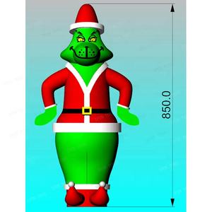 Mascota inflable de pie para exteriores, modelo de Navidad <span class=keywords><strong>Grinch</strong></span>, modelo de personaje de monstruo inflable para Decoración - Product Image 4