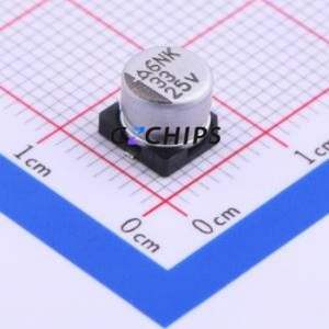 Condensador Electrolítico de Aluminio SMD MVK 25V33 M 6.3*5, D6.3xL5mm 33uF 20% 25V 45mA-120Hz - Product Image 1