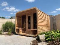 Sauna extérieur écologique en forme de cube, chauffage rapide, avec accessoires complets