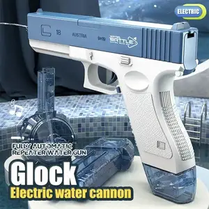 Pistola de água automática para crianças, pistola de brinquedo interativa para uso ao ar livre, novidade repetida