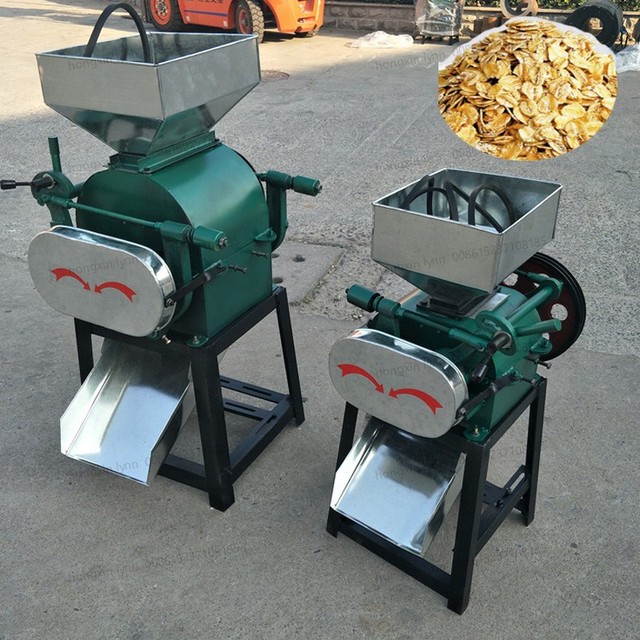 Good Price Hot Sell Small Oatmeal Breakfast Cereal Oat Corn Flakes Making Machine Wheat Barley Flaking Machine