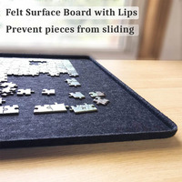 Plateau de Puzzle réglable, Plateau Portable avec couverture, pour adultes et personnes âgées, en feutre, accessoires de Puzzle, léger, pour amoureux