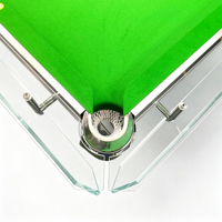 Table de billard chinoise 8 boules, taille standard, pieds en verre aviation, coussinets en acier, ardoise naturelle en pierre bleue pour salle de billard