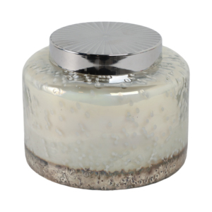 Grande Candela Profumata in Vetro Macchiettato, Decorativa per Interni ed Esterni, Arredamento Casa - Product Image 4