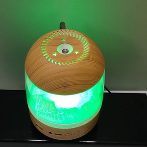 ลำโพงบลูทูธอเนกประสงค์ลายไม้แตกแบบใหม่ เครื่องเพิ่มความชื้นในอากาศ เครื่องหอมอโรมา ของตกแต่งบ้าน ของขวัญ ใช้ในบ้านและสำนักงาน - Product Image 5