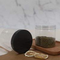 Vente en gros d'usine - Pots en plastique de qualité alimentaire de 100 ml et 150 ml - Pots en plastique transparents pour le stockage des aliments avec couvercles pour les emballages de noix et de collations