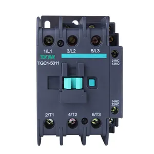 TGC1-5011 50A 3 Kutub 1NO + 1NC 220V, Kontaktor AC Magnetik Kualitas Handal