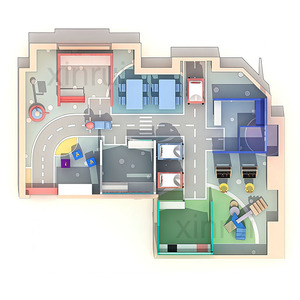 Una città di gioco di ruolo compatta di alta qualità per i più piccoli in piccoli spazi, fornendo un'esperienza completa e divertente della città. - Product Image 5