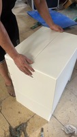 Boîte en plastique pliable et recyclable en PP lavable pour usage domestique, literie, ustensiles de cuisine, oreillers, parapluies et articles de boisson