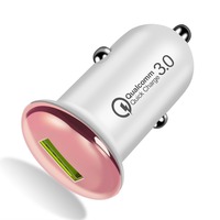 Adaptor pengisi daya mobil, item tersedia di AS Cargador Para Auto QC3.0 18w 5V 3A pengisi daya USB pengisian cepat