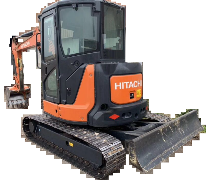 中古ミニクローラーショベル3.5ton Hitachi ZX35U小型砂掘り良好な状態エジプト向け無料配送