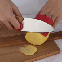 Hip-home professionnel en acier inoxydable éplucheur couteau de cuisine manche en bois 3 pièces ensemble de couteaux de chef