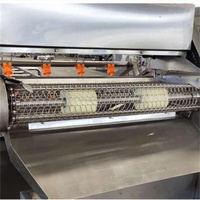 Laveuse de fruits et légumes industrielle commerciale en acier inoxydable avec convoyeur à bulles et moteur PLC