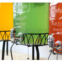 4l 5l 8l Glazen Mason Pot Met Metalen Kraan Fruit Kruiden Sap Dispenser Drankpartijen Serveren Keukengerei Opbergfles
