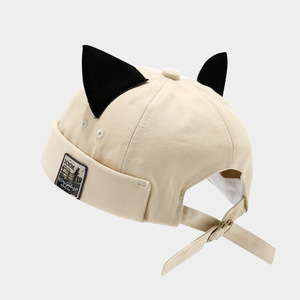 Casquettes sans visière personnalisées avec logo pour femmes, chapeaux à oreilles de chat, casquettes Docker mignonnes, bonnets rétro à revers, casquettes de marin, casquettes de propriétaire de maison pour le quotidien - Product Image 6