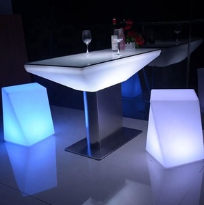 Tavolo da Bar in plastica con forma rotonda e <span class=keywords><strong>Lazy</strong></span> <span class=keywords><strong>Susan</strong></span> conveniente per la condivisione - Product Image 4