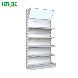 Estantes metálicos de supermercado de doble cara de estilo americano de servicio pesado personalizados - Product Image 6