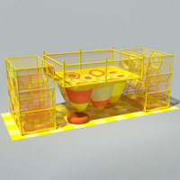 Parcours d'obstacles en filet de cordes personnalisable pour enfants, équipement de terrain de jeu intérieur commercial durable