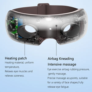 Masajeador ocular de diseño visual con terapia de calor, música Bluetooth y amasado con airbag para relajación sin presión - Product Image 4