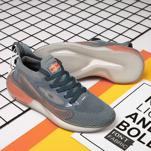 Zapatillas Deportivas Negras de Moda para Hombre, Cómodas y Ligeras, Estilo Running, Tejidas - Product Image 2