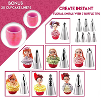OEM 200 Pièces/Set Kits de Décoration de Gâteaux, Support à Gâteau Décoratif, Moule en Silicone pour Pâtisserie