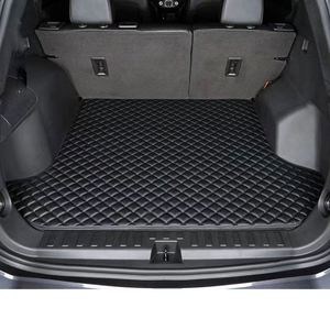Tapis de coffre de voiture en cuir sur mesure, ensemble complet 3 pièces, motif écossais avant/arrière, style luxueux, épaisseur 2 mm, garantie 1 an - Product Image 6