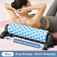 Rouleau en mousse EVA couleur personnalisée avec support à ventouse détachable, rouleau de massage profond pour points de pression, idéal pour la récupération musculaire après l'entraînement