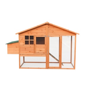 Poulailler de poulet en bois pour extérieur, grande taille, avec course en plein air <span class=keywords><strong>et</strong></span> collection d'œufs, boîte de nid pour volaille ou <span class=keywords><strong>lapin</strong></span> - Product Image 4