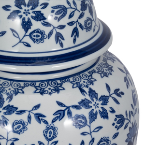 Vaso in Ceramica Stile Ginger Jar con Design Floreale per Arredamento Soggiorno e Decorazione Tavolo - Product Image 5