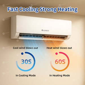 Gree Wall Split Montado Tipo Aire Acondicionado AC 9000btu 12000btu 18000btu 24000btu Ar Aondicionado Mini Spilt Aircon - Product Image 6