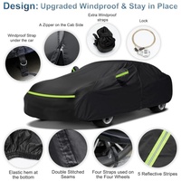 Housse de voiture extérieure personnalisée pour Porsche Panamera 2014-2022, imperméable, résistante, coupe-vent, avec fermeture éclair et sac de rangement