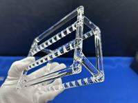 Bateau transparent de quartz de transporteur de gaufrette de quartz pour le creuset en verre de quartz de diffusion adapté dans le four de tube