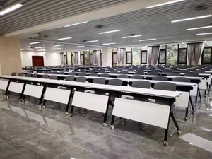 Bàn gỗ có thể gập lại phòng họp bàn văn phòng Bàn hội nghị bàn làm việc bàn gấp bàn gấp bàn mô-đun bàn văn phòng - Product Image 2