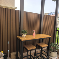 Revêtement mural extérieur 3D gaufré, imperméable, gris, pour jardins, vente en gros en Chine