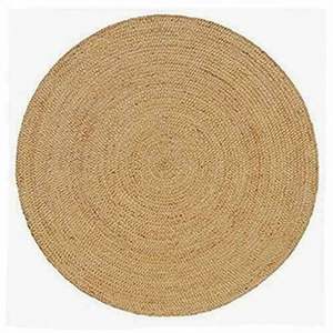 Tappeto Rettangolare in Juta 5 X 8 Piedi, Moquette per Camere di Bambini e Adolescenti, Grande Tappeto con Motivo a Trama Intrecciata, Fibra Naturale, Lana Intrecciata per Hotel - Product Image 1