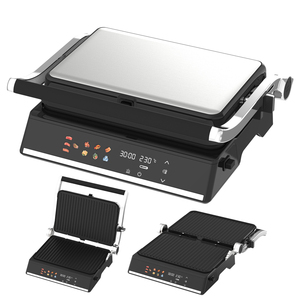 Gril électrique sans fumée pour barbecue, <span class=keywords><strong>appareil</strong></span> de cuisson domestique détachable, 2200W, 4/6 tranches, gaufrier - Product Image 2