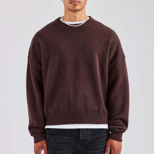 <span class=keywords><strong>Pull</strong></span> en tricot pour homme, design personnalisé avec logo, motif intarsia moelleux, streetwear, <span class=keywords><strong>pull</strong></span> tricoté pour homme - Product Image 3