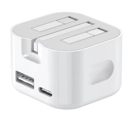 Оригинальный PD 35 Вт дорожный адаптер USB C UK Plug супер быстрая зарядка розетка Тип C настенное зарядное устройство для iPhone 17 Pro Max Apple Saumsung