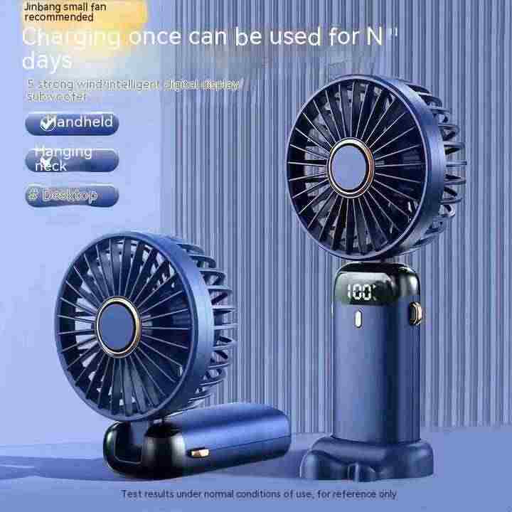 Neck Hanging USB Mini Fan – Portable, Rechargeable, Dual Fans For Personal Cooling On The Go