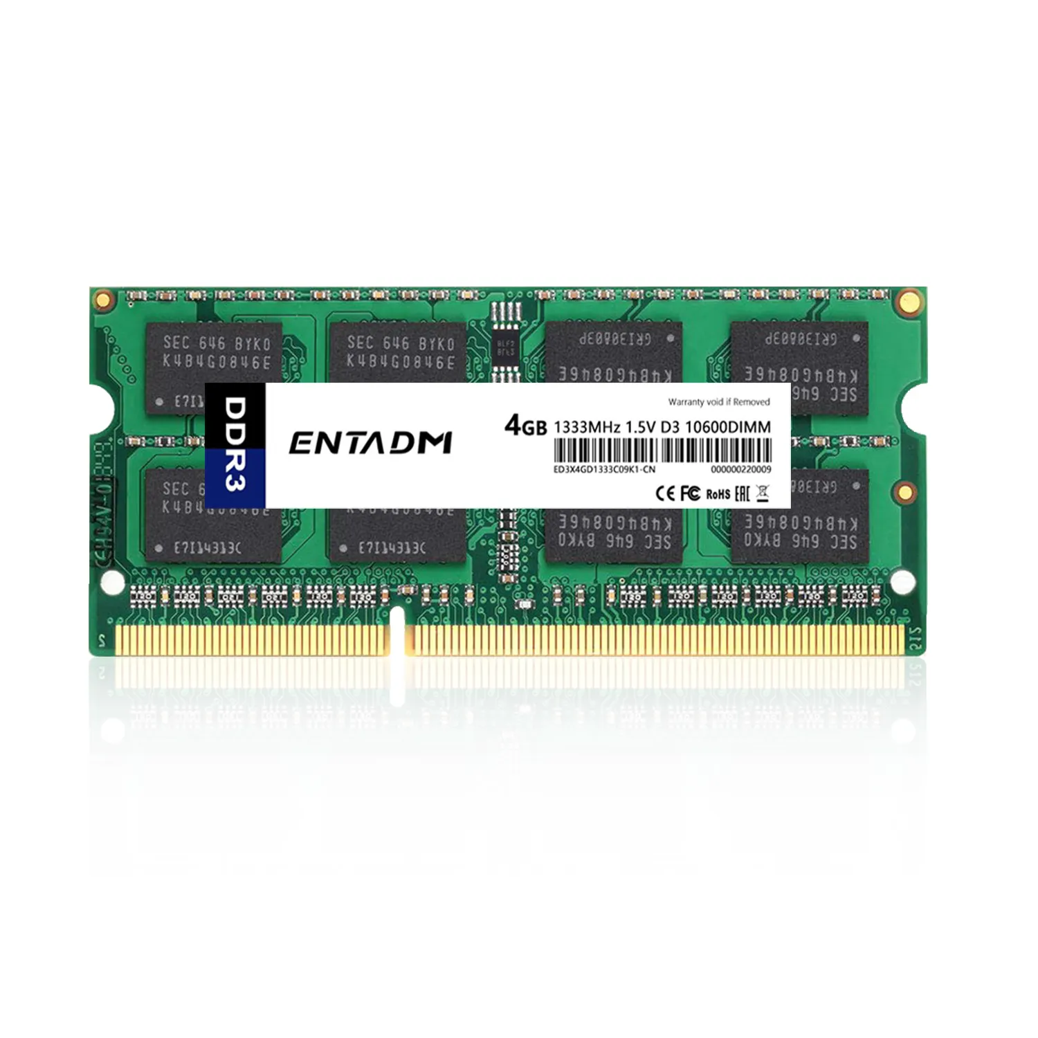 Latest OEM Best Quality PC 1.5V 1600MHZ 1333MHZ DDR3 4GB Laptops Memory Card RAM PC