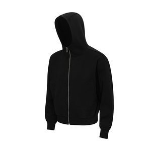 Người Đàn Ông Của Heavyweight 500 GSM Quá Khổ Áo Khoác Và Zip Jumper Tùy Chỉnh In Áo Trống Áo Khoác Cho Mùa Đông Odm Cung Cấp - Product Image 5