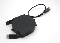 멜라 미니 자동 감김식 케이블 릴 (USB 포함) 110V-250V 1.0m 맞춤 길이 ABS 내화 플라스틱 6A-10A