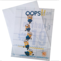 Carpetas de Documentos de Plástico con Logotipo Personalizado, Tamaño A4, Carpeta de Archivos de PP en Forma de L para Promoción