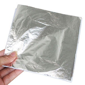 Nhà Máy Giá 16x16 cm nhôm lá cho nghệ thuật thủ công mỹ nghệ mạ vàng trang trí nội thất bạc ý nhôm lá mỏng tấm - Product Image 2