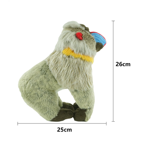 Realistico Mandrill peluche realistico animale selvatico bambola imbottita morbida giungla <span class=keywords><strong>scimmia</strong></span> simulazione <span class=keywords><strong>Primate</strong></span> peluche per regalo per bambini - Product Image 6